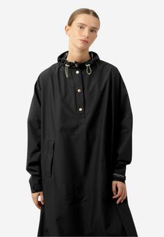 Rückansicht von Ilse Jacobsen RAIN221SP Poncho Damen schwarz