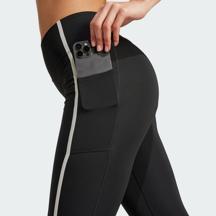 adidas adidas Optime Heritage Full-Length Leggings Leggings Damen - Black / Chalk White - 2 | SportScheck