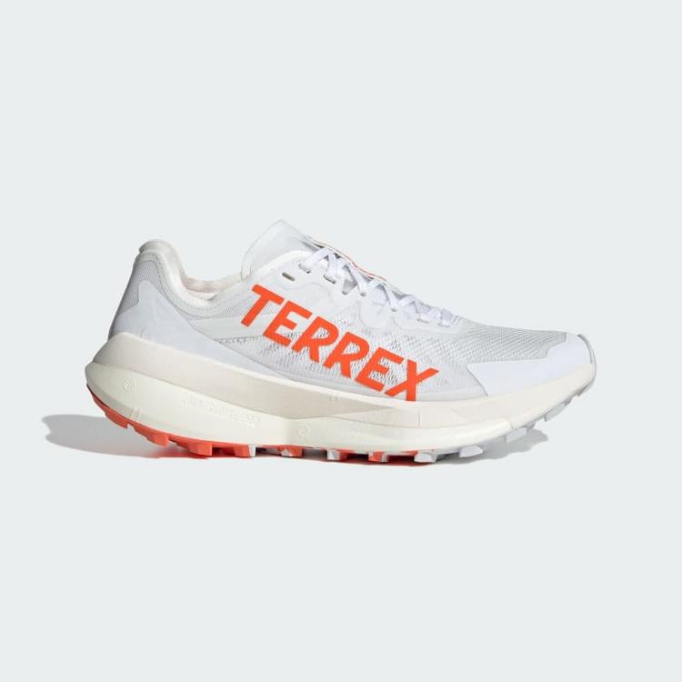 adidas adidas Terrex Agravic Speed Trailrunning-Schuh Laufschuhe - Cloud White / Impact Orange / Dash Grey - 8 | SportScheck