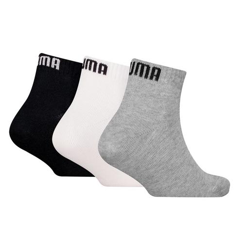 Rückansicht von PUMA Socken Freizeitsocken Schwarz/Weiß/Grau