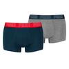PUMA Boxershort Unterhose Herren - Blau/Grau