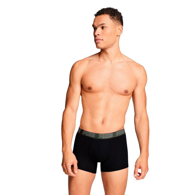 PUMA PUMA Boxershort Unterhose Herren - Schwarz/Gr&uuml;n - 1 | SportScheck