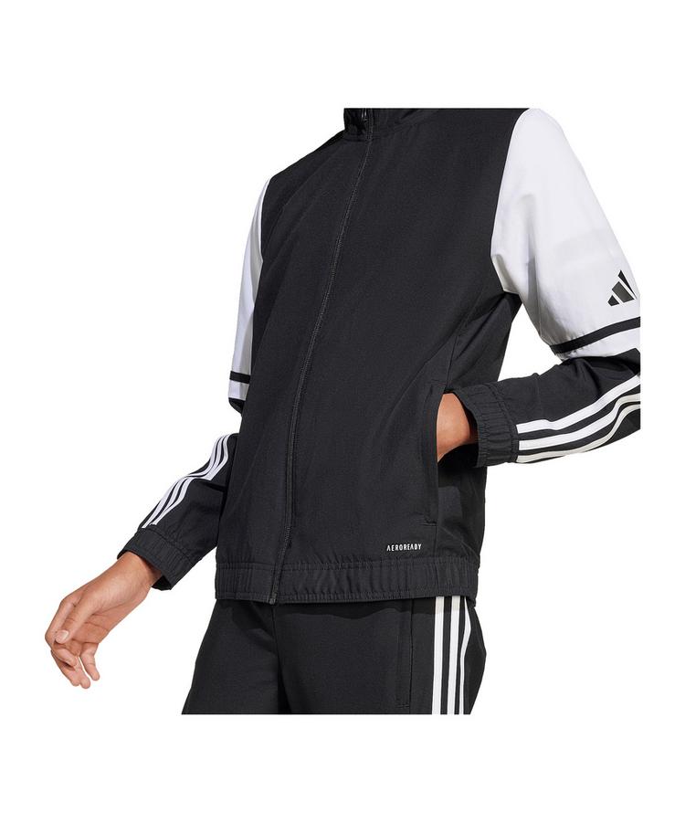 adidas adidas Squadra 25 Pr&auml;sentationsjacke Kids Trainingsjacke Kinder - schwarzweiss - 1 | SportScheck