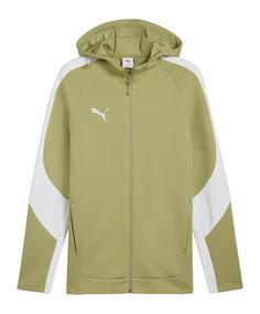 PUMA teamEVOSTRIPE Kapuzenjacke Funktionssweatshirt Herren gruen