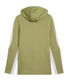 Rückansicht von PUMA teamEVOSTRIPE Kapuzenjacke Funktionssweatshirt Herren gruen