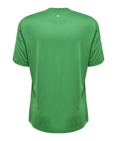 Rückansicht von hummel hmlCORE XK Striped Trikot   F7691 Fußballtrikot Herren gruenweiss