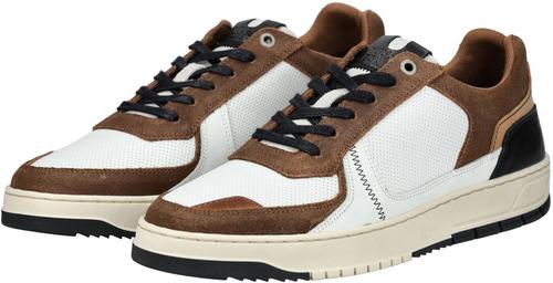Rückansicht von Bullboxer Sneaker Sneaker Herren Weiß/Braun