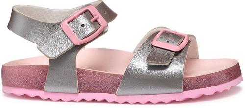 Rückansicht von Geox Sandalen Sandalen Kinder Silber/Rosa