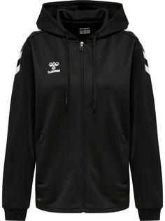 hummel hmlCORE XK POLY ZIP HOOD SWEAT WOMAN Funktionssweatshirt Damen BLACK/BLACK