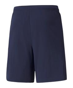 Rückansicht von PUMA teamLIGA Short Fu&szlig;ballshorts Herren blauweiss
