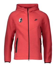 Nike SC Freiburg Tech Fleece Hoody Sweatshirt rot