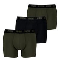 PUMA Boxershort Unterhose Herren - Schwarz/Gr&uuml;n