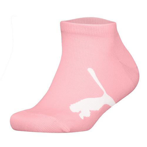 Rückansicht von PUMA Socken Freizeitsocken Grau/Weiß/Rosa