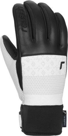 Rückansicht von Reusch Re:Knit Elisabeth R-TEX® XT Skihandschuhe 1101 white / black