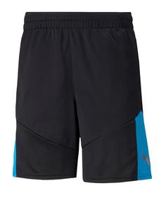 PUMA individualFINAL Short Fußballshorts Herren schwarzblaulila