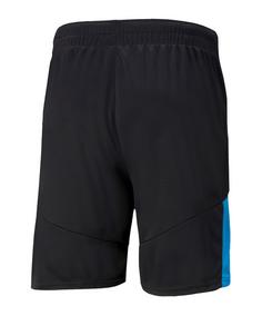 Rückansicht von PUMA individualFINAL Short Fußballshorts Herren schwarzblaulila