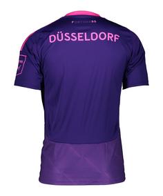 Rückansicht von adidas Fortuna Düsseldorf Trikot Japan Katana Fußballtrikot lilarosa