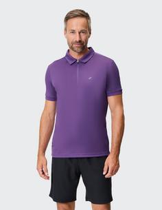 Rückansicht von JOY sportswear CLAAS Poloshirt Herren purple power