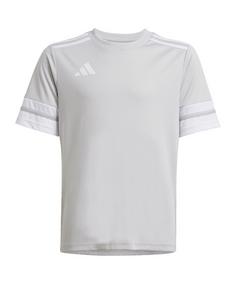 adidas Squadra 25 Trikot Kids Fußballtrikot Kinder grauweiss