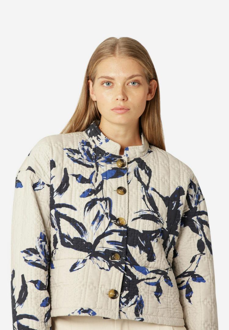 Ilse Jacobsen Ilse Jacobsen QUILTTO01P Steppjacke Damen - Beige Artsy Stroke Flower - 0 | SportScheck