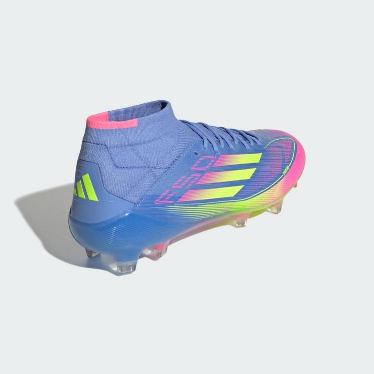 adidas adidas F50 Elite Mid FG Fu&szlig;ballschuh Fu&szlig;ballschuhe Damen - Blue Fusion / Lucid Lemon / Lucid Pink - 3 | SportScheck