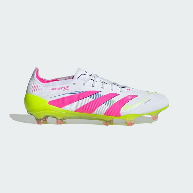 adidas adidas Predator Elite FG Fu&szlig;ballschuh Fu&szlig;ballschuhe - Cloud White / Lucid Pink / Lucid Lemon - 7 | SportScheck