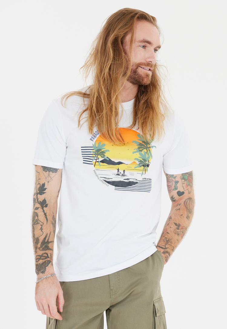 Cruz Cruz Flair Printshirt Herren - 1002 White - 1 | SportScheck