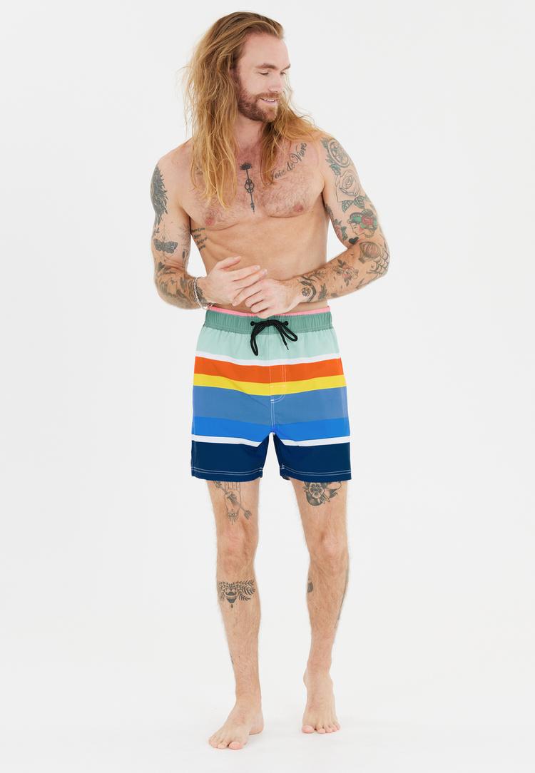 Cruz Cruz Toby Badehose Herren - Print 3624 Rainbow Stripe - 1 | SportScheck
