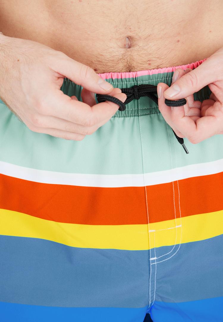 Cruz Cruz Toby Badehose Herren - Print 3624 Rainbow Stripe - 1 | SportScheck