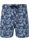 Cruz Toby Badehose Herren - Print 3614 Navy Tropical