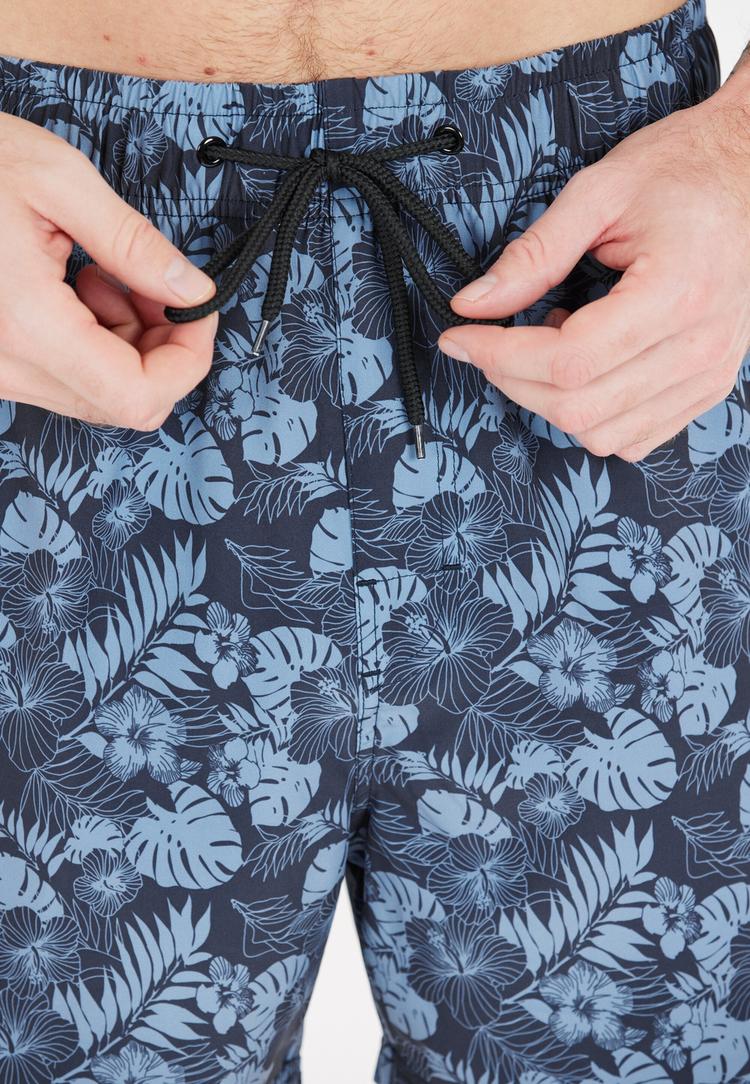 Cruz Cruz Toby Badehose Herren - Print 3614 Navy Tropical - 1 | SportScheck