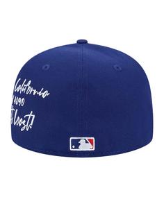 Rückansicht von New Era Mlb Ny Mets Team Verbiage 59Fifty Cap Cap blau