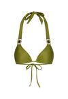 Moda Minx Amour Triangle Bikini Oberteil Damen - Olive Shimmer