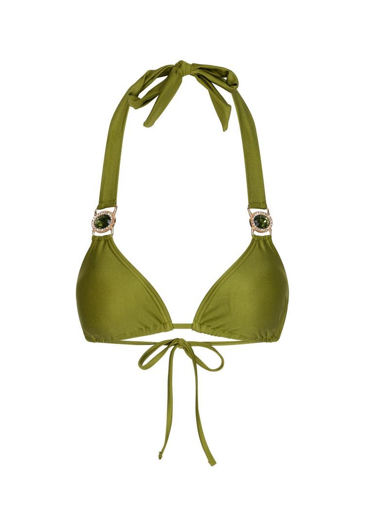 Moda Minx Moda Minx Amour Triangle Bikini Oberteil Damen - Olive Shimmer - 0 | SportScheck