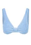 Moda Minx Scrunch Knot Bikini Oberteil Damen - Baby Blue