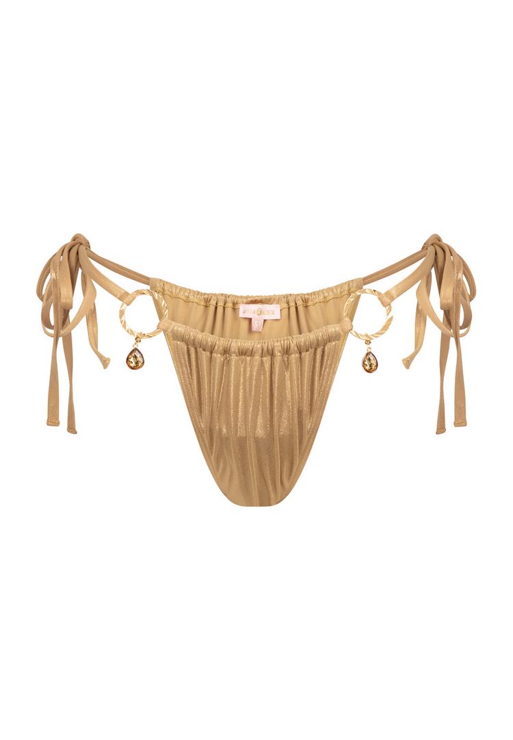 Moda Minx Moda Minx Crete Pendant Hoop Bikini Hose Damen - Gold Shimmer - 0 | SportScheck