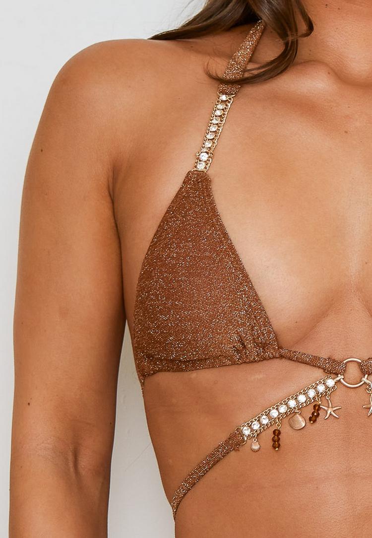 Moda Minx Moda Minx Lumiere Seychelles Bikini Oberteil Damen - Caramel - 0 | SportScheck