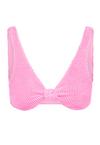Moda Minx Scrunch Knot Bikini Oberteil Damen - Candy Pink