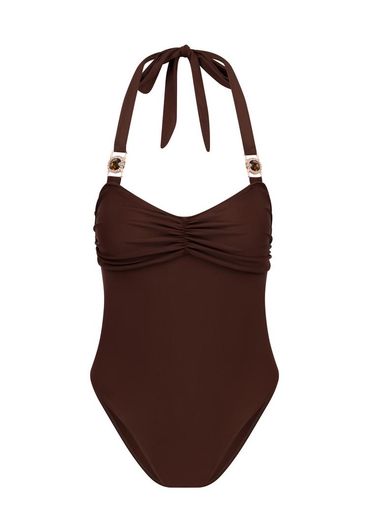 Moda Minx Moda Minx Amour Rouched Badeanzug Damen - Coffee - 0 | SportScheck
