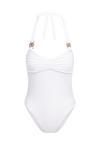 Moda Minx Amour Rouched Badeanzug Damen - White