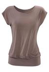 Lascana Longshirt Longshirt Damen - taupe