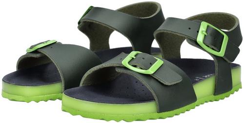 Rückansicht von Geox Sandalen Sandalen Kinder Grün/Gelb