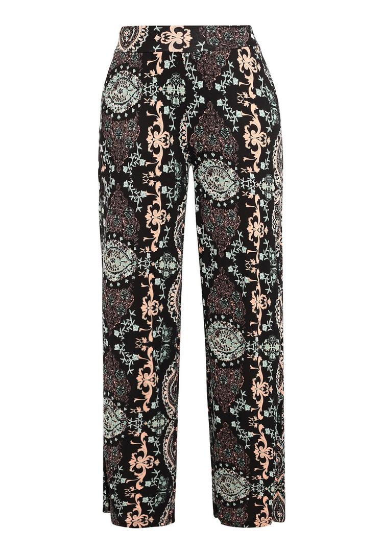 Lascana Lascana Strandhose Stoffhose Damen - schwarz-bedruckt - 0 | SportScheck