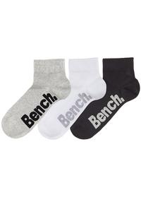 Bench Kurzsocken Socken - schwarz - wei&szlig; - grau