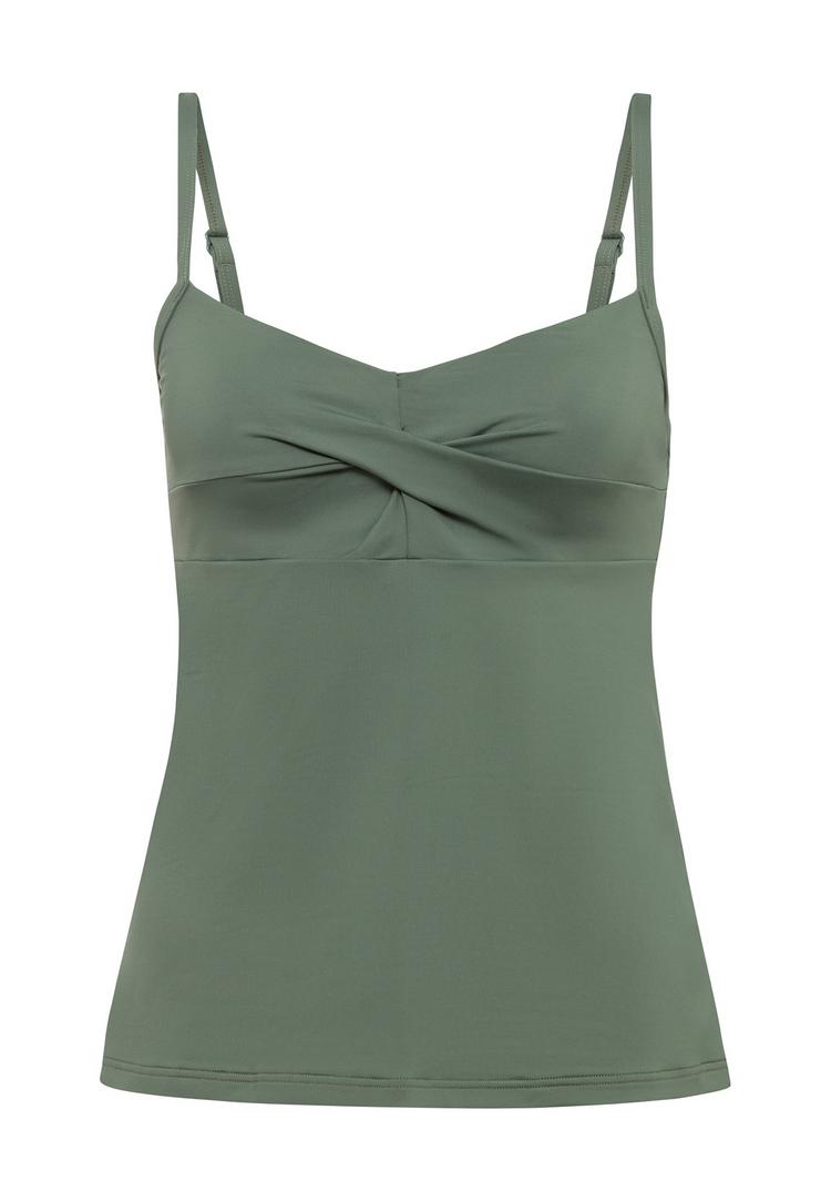 S.OLIVER S.OLIVER B&uuml;gel-Tankini-Top Bikini Oberteil Damen - oliv - 0 | SportScheck
