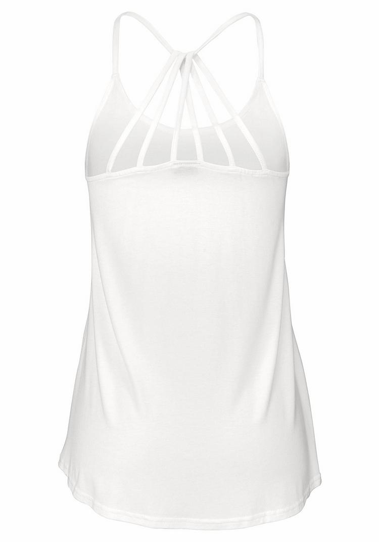 Buffalo Buffalo Strandtop T-Shirt Damen - wei&szlig; - 0 | SportScheck