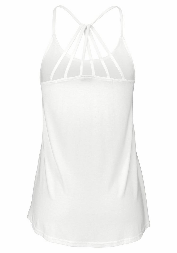 Buffalo Buffalo Strandtop T-Shirt Damen - wei&szlig; - 1 | SportScheck