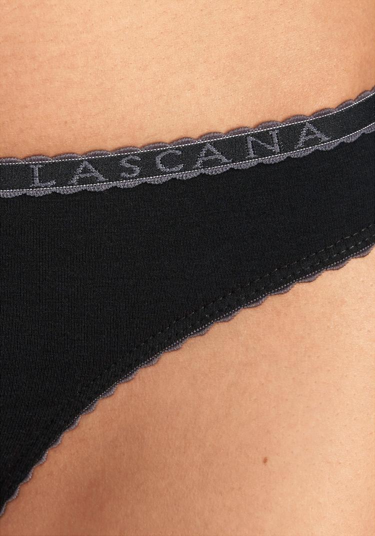 Lascana Lascana Slip Unterhose Damen - schwarz - anthrazit - 0 | SportScheck