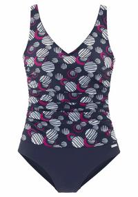 Lascana Badeanzug Badeanzug Damen - marine-bedruckt