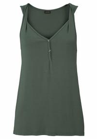 Lascana Strandtop T-Shirt Damen - flaschengr&uuml;n